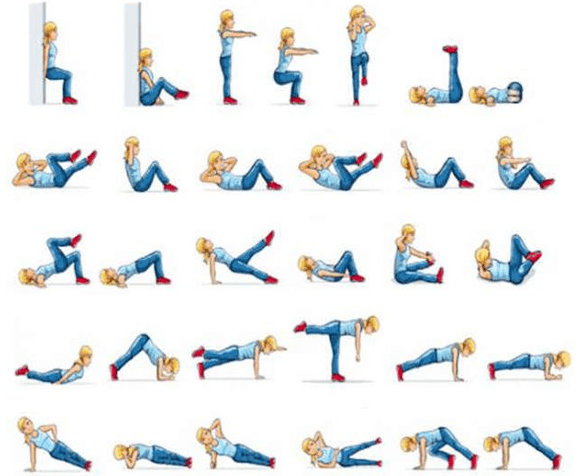 Exercise when you lose weight at home